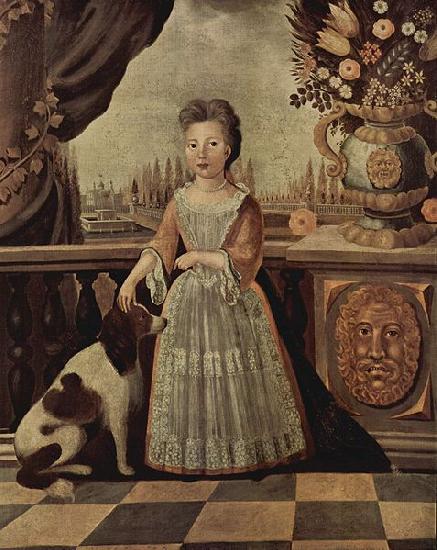 Kuhn Justus Engelhardt Portrait of Eleonor Darnhall oil painting picture